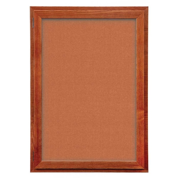 Outdoor Enclosed Combo Board, 72"x36", Black Frame/Grey & Burgundy